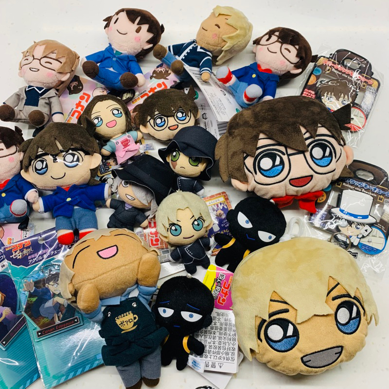 ❤Lika小舖❤柯南綜合 日本帶回 全新正版現貨 名偵探柯南景品玩偶布偶娃娃吊飾 零錢包白羅咖啡廳 零的執行人安室透