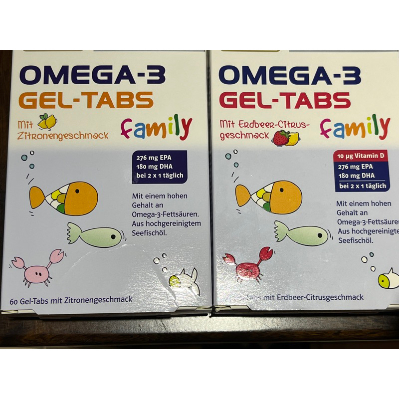 商品聊聊先🇩🇪德國🇩🇪 Doppelherz 深海魚油兒童成人家庭裝-60入凝膠片
