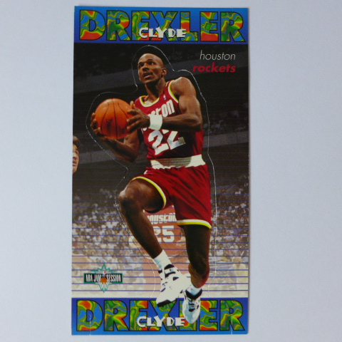 ~Clyde Drexler/崔斯勒~名人堂/滑翔機. 1995年JAM SESSION.可站立長型.NBA特殊卡