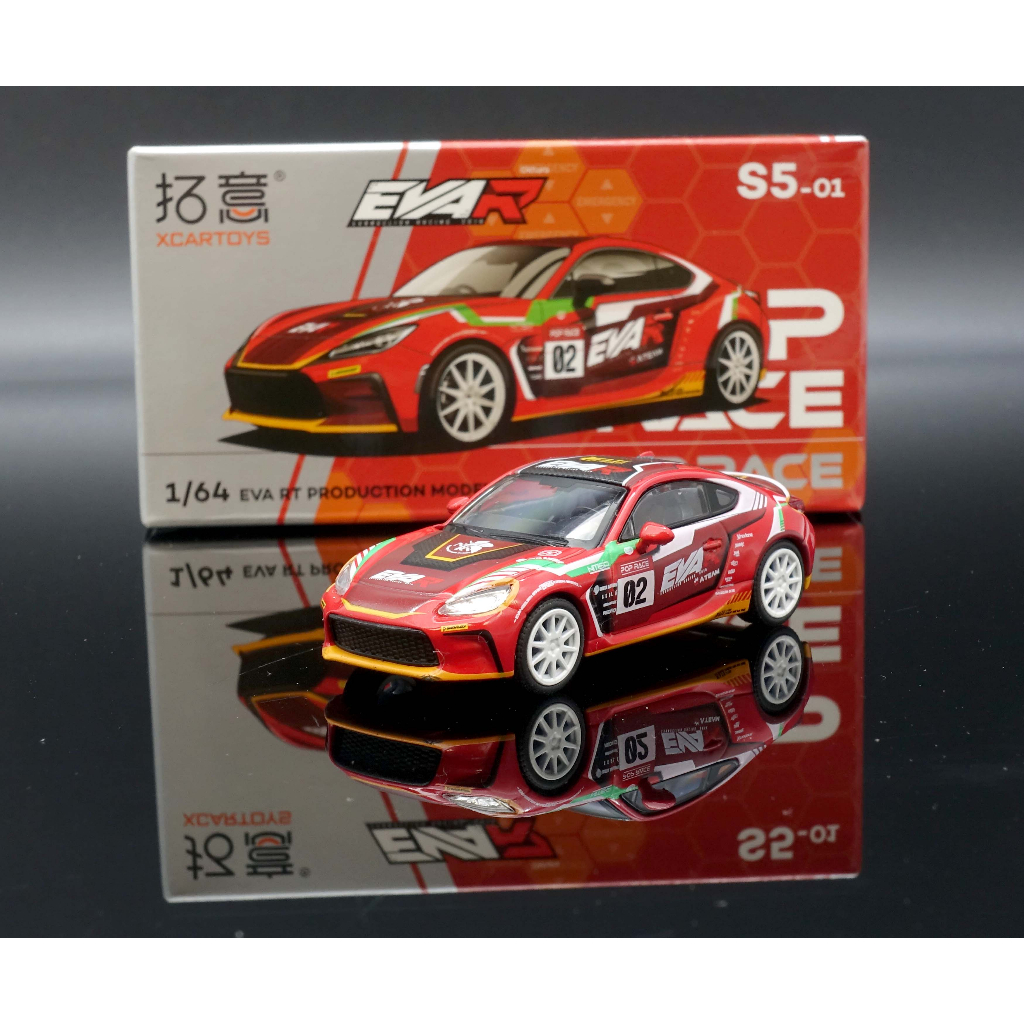 【MASH】現貨特價 POPRACE 1/64 Toyota GR86 EVA 02 福音戰士2號機 塗裝