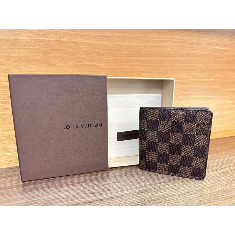 《二手》Louis Vuitton LV路易威登正品 經典棋盤格短夾