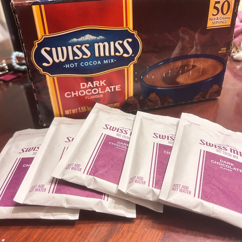 Swiss miss 即溶可可粉巧克力粉 costco好市多 黑巧克力粉 沖泡飲品 熱飲 隨手包