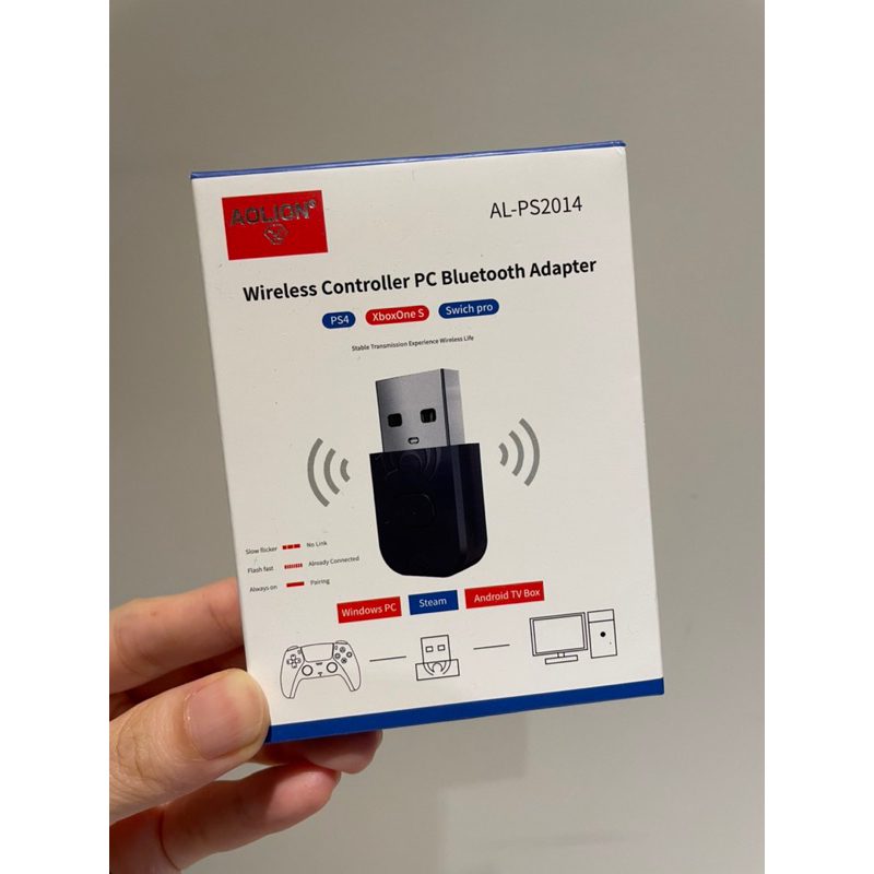 全新）PC用 USB 藍芽接收器 支援PS4 PS5 谷粒 Gulikit 手把 搖桿 特斯拉 TESLA