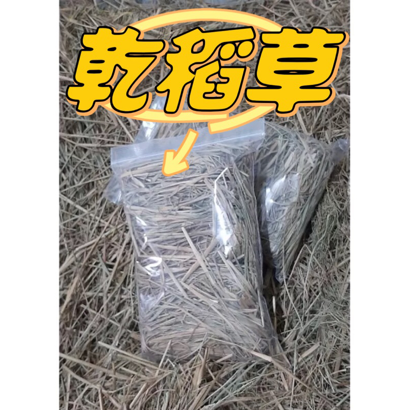 乾稻草 小包裝《10號夾鏈袋裝滿》  花盆 菜園鋪面防雜草  寵物保暖 自製窩、巢 培養草履蟲