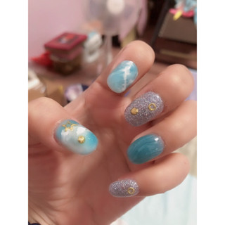 *蝶💗穿戴甲* 全新 現貨 手工 凝膠美甲 L碼 成品 買5送1 送工具包 出清 果凍膠
