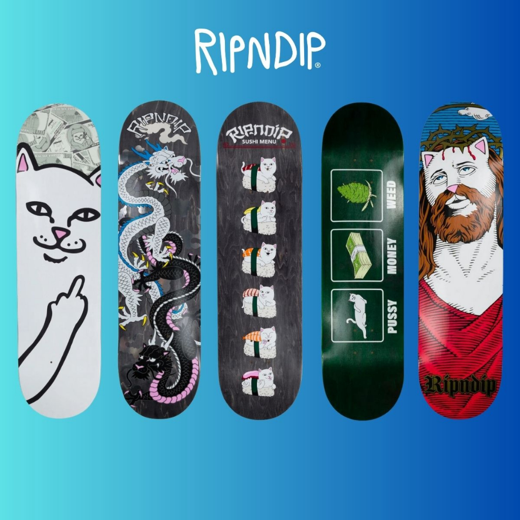 RIPNDIP BOARD 多款 滑板 板身 中指貓 台灣總代理-ALL
