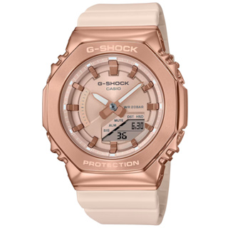 CASIO 卡西歐 G-SHOCK 八角形 粉紅金 雙顯手錶 GM-S2100PG-4A