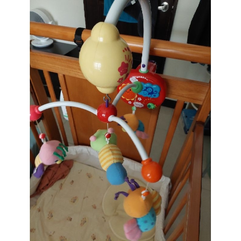[二手]亞樂toyroyal音樂玩具 嬰兒助眠玩具 嬰兒床掛鈴 搖鈴 安撫床鈴 旋轉鈴