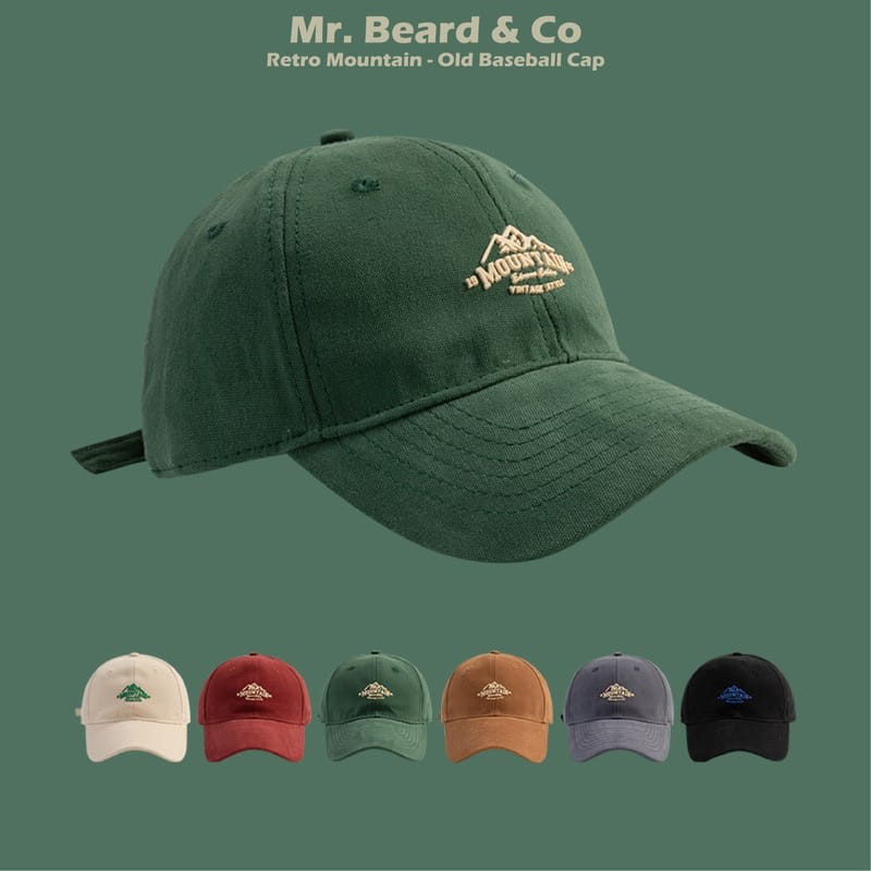 【MBC】復古 戶外 山岳Logo 棒球帽 六色 經典老帽