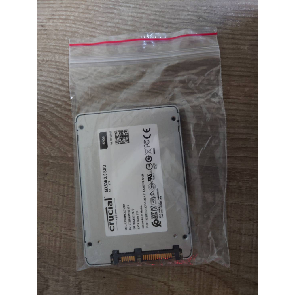 Micron 美光 Crucial MX500 500GB SSD 2.5吋固態硬碟