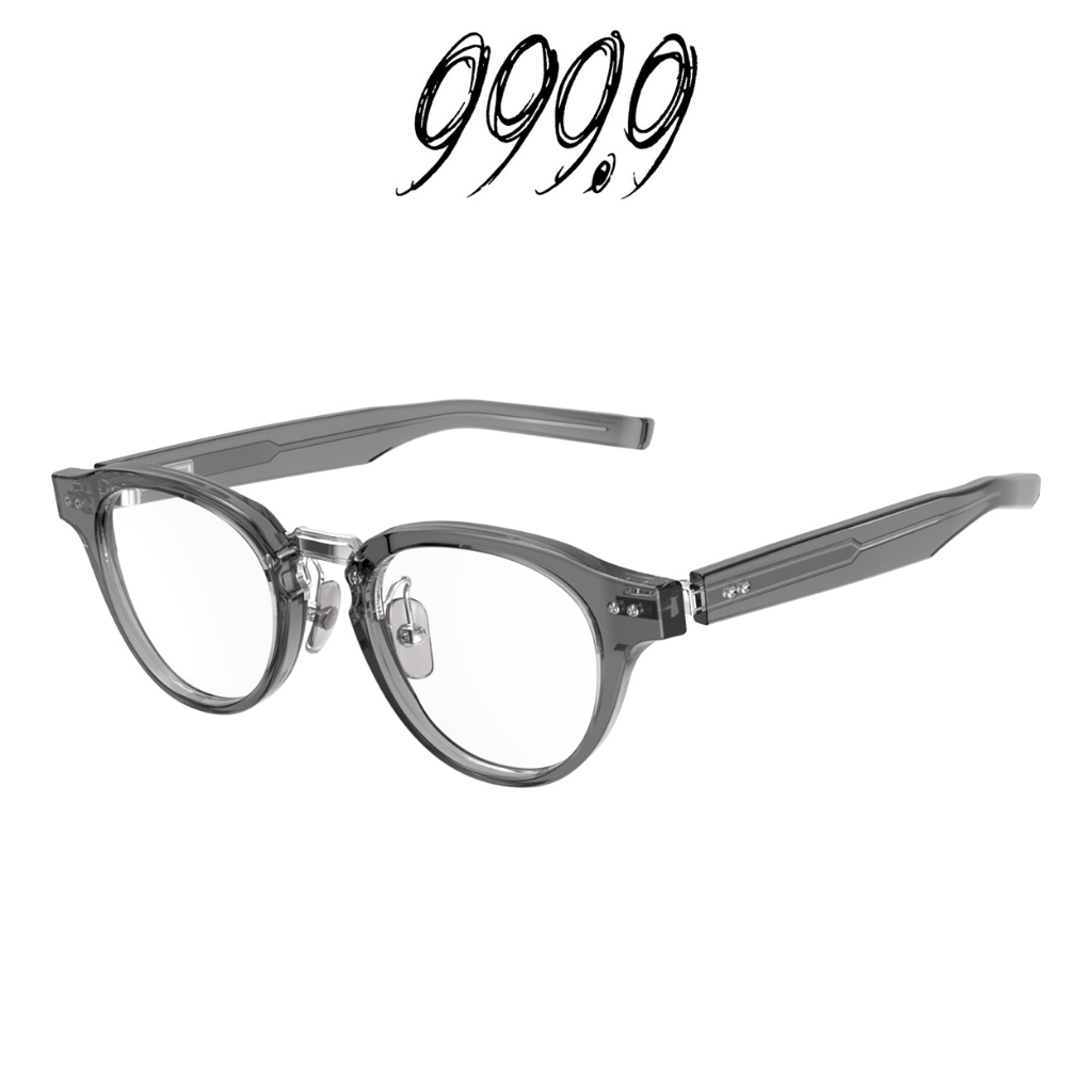 日本 999.9 Four Nines 眼鏡 M-150 8802 (透灰/銀)  鏡框【原作眼鏡】