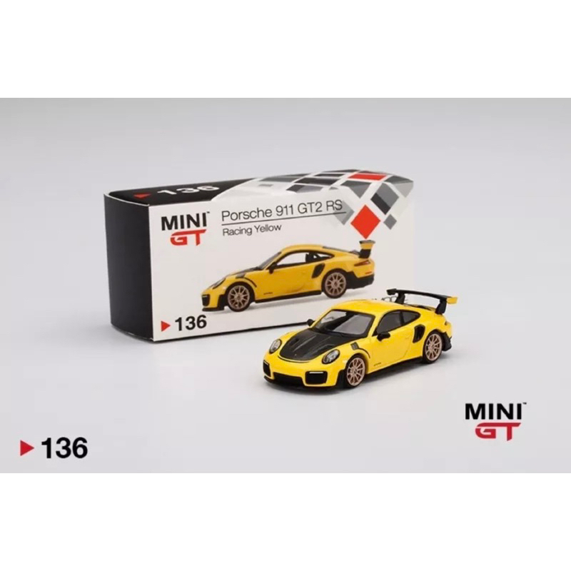 MINI GT 1/64 Porsche 911 GT2 RS 黃色