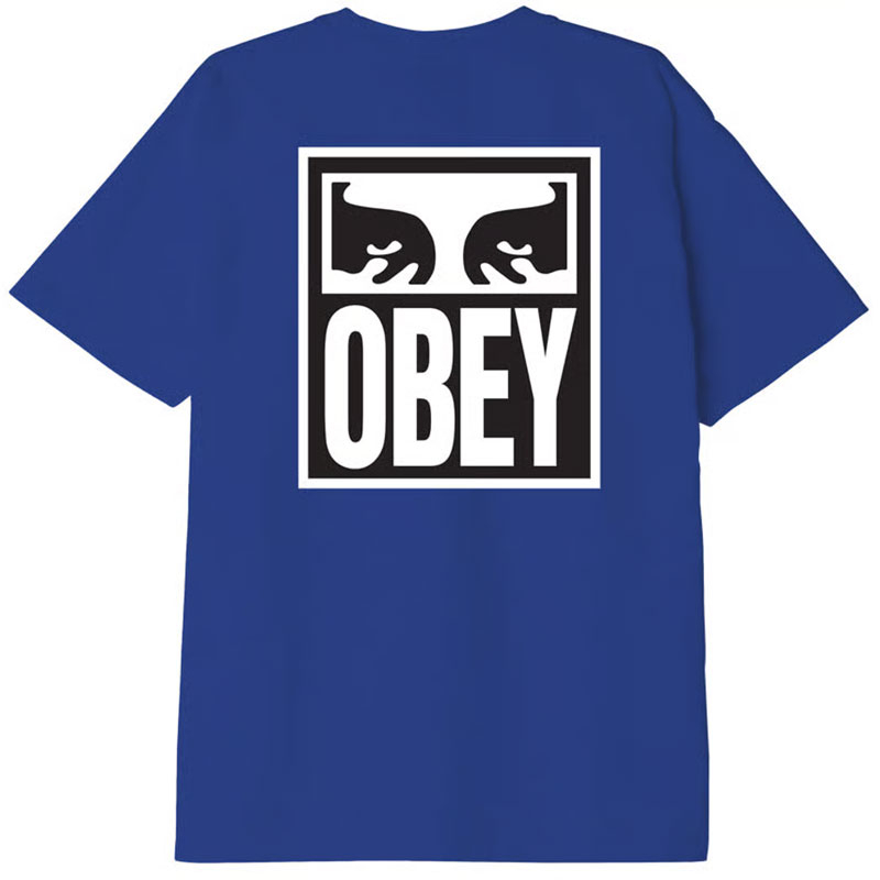 OBEY 166912142-BLU EYES ICON 2 HEAVYWEIGHT TEE 短T (寶藍色) 化學原宿