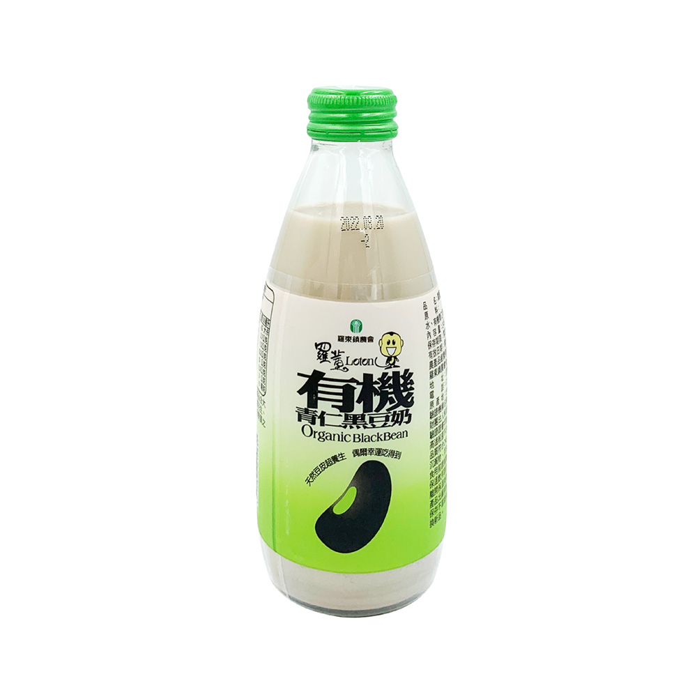 【即期良品】羅東農會-有機青仁黑豆奶245毫升/瓶-台灣農漁會精選