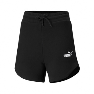 Puma 短褲 Essentials Shorts 女款 黑 高腰 鬆緊 抽繩 棉褲 84833901 NO.H226