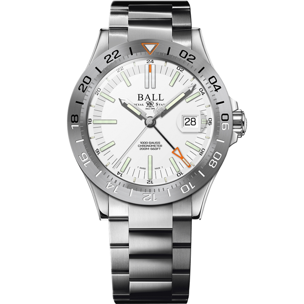 聊聊甜甜價◆BALL 波爾錶 工程師天文台認證GMT機械錶 DG9000B-S1C-WH