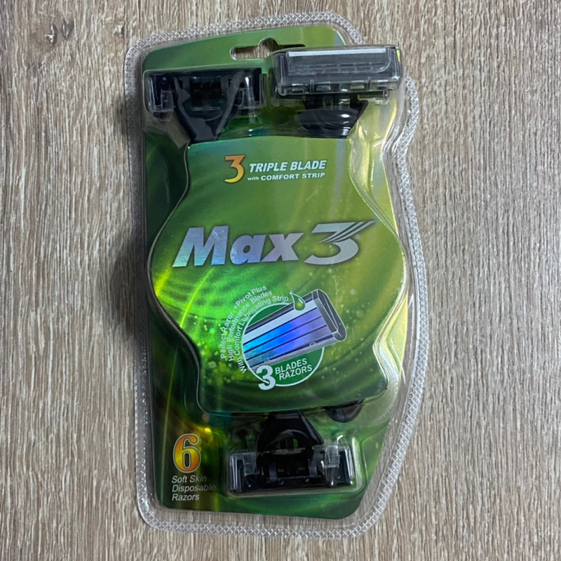 MAX3 海馬流線型 拋棄式刮鬍刀 6入組