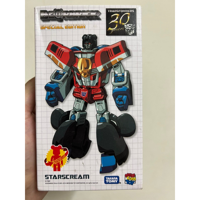 現貨 正日版TF04 TAKARA 200% BEARBRICK 庫柏力克 變形金剛STARSCREAM天王星 全新未拆