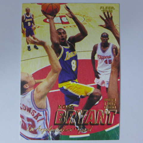 ~Kobe Bryant/柯比·布萊恩~名人堂KB/小飛俠/黑曼巴 1997年Fleer.新人第2年.NBA籃球卡