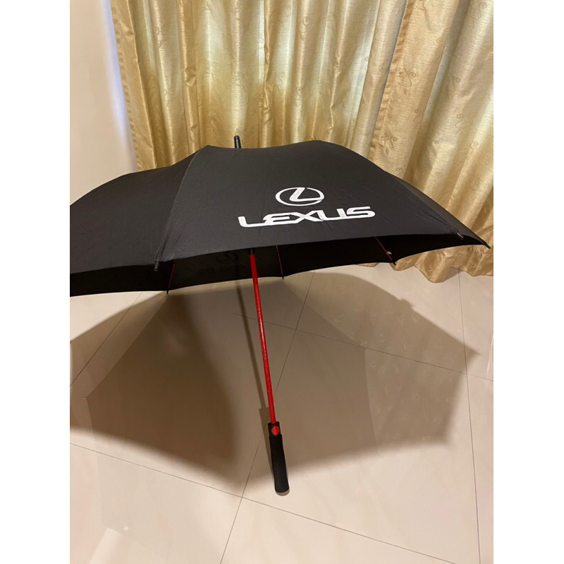 LEXUS 原廠雨傘，自動傘，自售 ，全新， 質感，禮物，傘套有帶子可側背，雙人可撐，歡迎面交