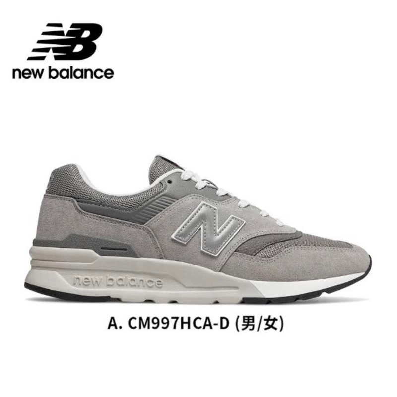 降🔥轉賣8.5成新 New Balance復古鞋_中性_灰色_CM997HCA-D楦 US6.5