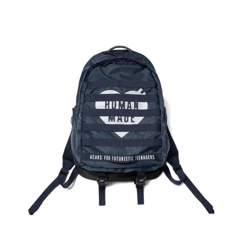 HUMAN MADE MILITARY BACKPACK NAVY 後背包 愛心 電腦包 現貨