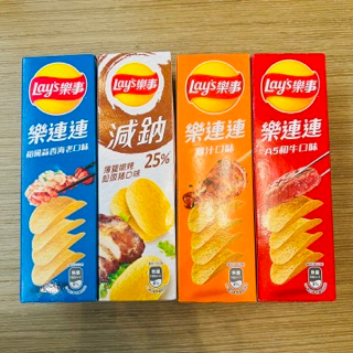 Lay's 樂事 樂連連 洋芋片 海苔壽司 雞汁 蒜香海老 薄鹽減鈉松阪豬 60g