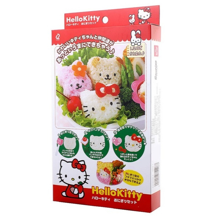 日本 Arnest 凱蒂貓 Hello Kitty 造型飯糰壓模組 飯糰壓模 創意便當 日本飯糰模具 咖喱飯 裝飯容器