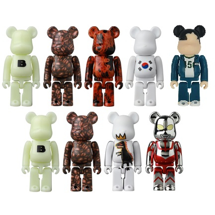 BE@RBRICK 100% SERIES 44 單售 鹹蛋超人 奧特曼 韓國國旗 魷魚遊戲 夜光字母熊 巴斯奇亞