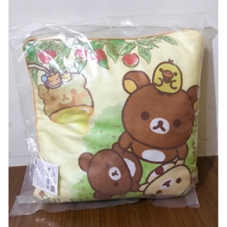 日本正版 san-x 拉拉熊 Rilakkuma 方型抱枕 38公分 午安枕 抱枕 腰枕 靠墊 方形枕 懶懶熊 正版授權