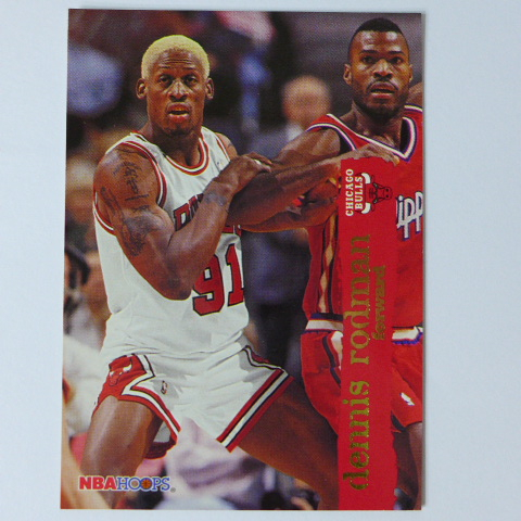 ~Dennis Rodman/小蟲.羅德曼~名人堂.壞小孩.籃板王 1996年HOOPS.NBA籃球卡