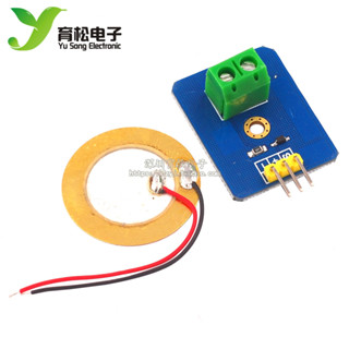 庫存不用等-【no】-類比壓電陶瓷振動感測器 壓電電子積木單機片模組 W8.190126 [316179現貨
