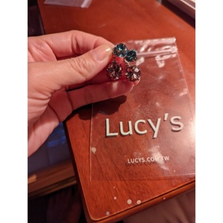 『台灣飾品專櫃』Lucy's「閃亮亮拼鑽小球」兩戴式耳環