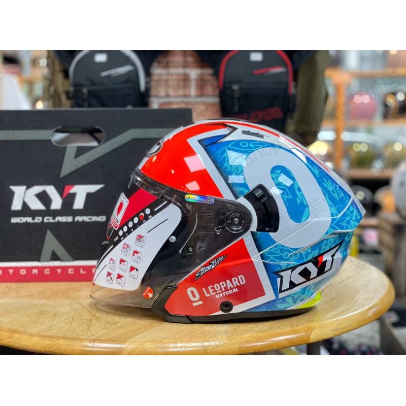 【Biker Shop】KYT NF-J #7 米薩諾選手彩繪 3/4 半罩安全帽 內墨片 通勤 騎士安全帽