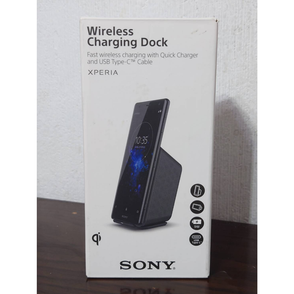 SONY WCH20 手機無線充電座內含一組全新Sony UCH12 快充及線(二手實展功能正常,外觀有使用痕跡)