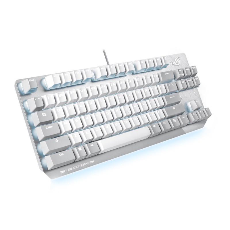 ASUS華碩 ROG Strix Scope NX TKL 月光白 機械式鍵盤 電競鍵盤 有線 紅軸 二手