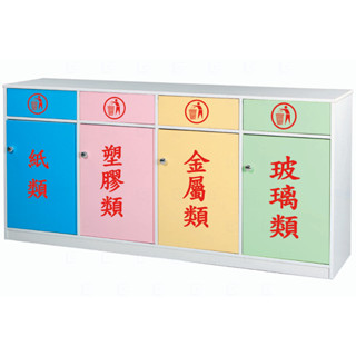小美店舖 塑鋼資源回收櫃 置物櫃 收納櫃 垃圾桶 資源回收桶 防水傢俱