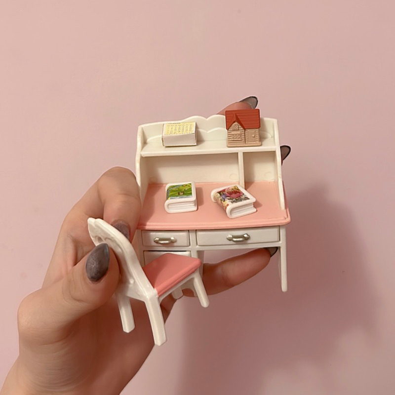 森林家族（Sylvanian Families）書桌組 房間配件 女孩房間組 書本 桌子