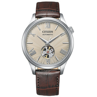 CITIZEN 星辰 Mechanical系列 簡約紳士開芯機械腕錶(NH9130-17A)