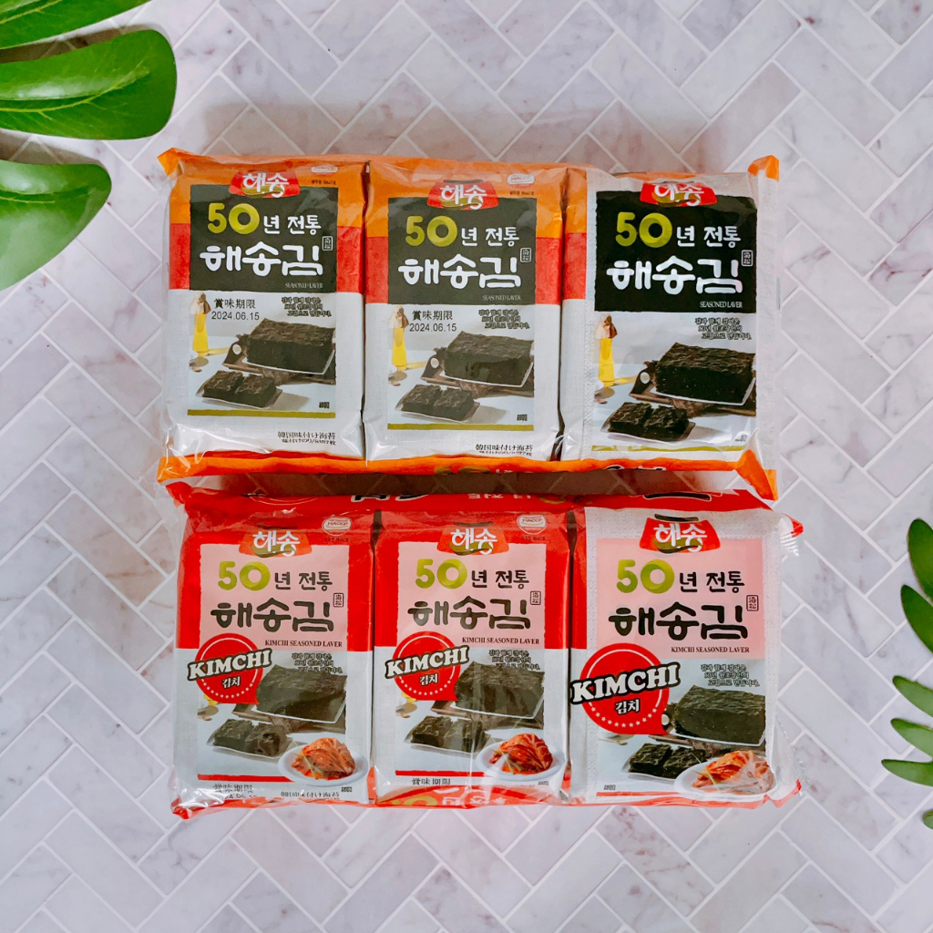 【疲老闆】韓國 海松 韓式海苔 麻油風味 21g 袋