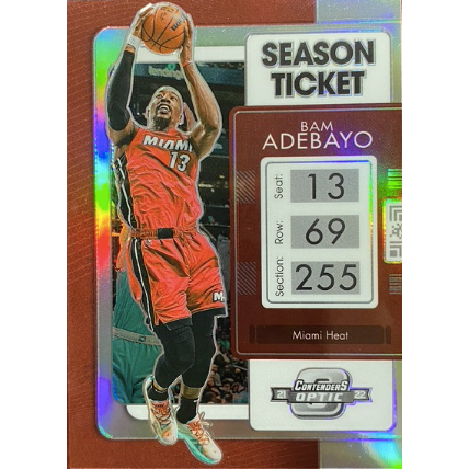 PANINI CONTENDERS OPTIC BAM ADEBAYO 亮面球票卡