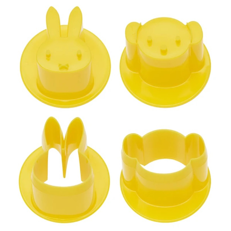 Miffy 日本製 米飛兔蔬菜壓模2入-餅乾壓模/起司壓模/火腿壓模/手工皂印章/蛋皮壓模-日本正版商品