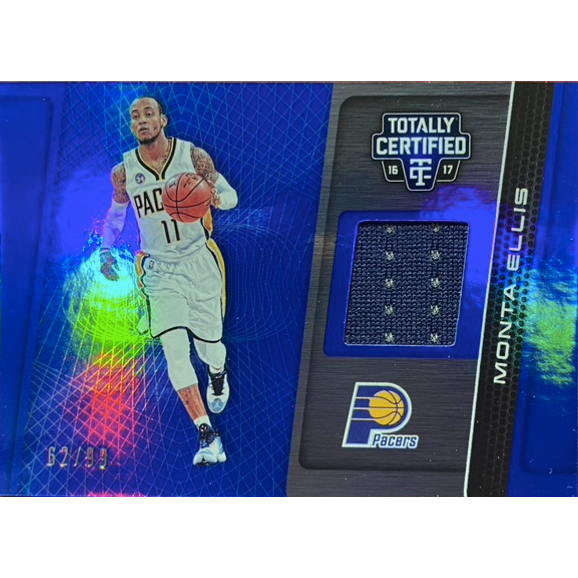 PANINI TOTALLY CERTIFIED MONTA ELLIS 限量99藍亮球衣卡