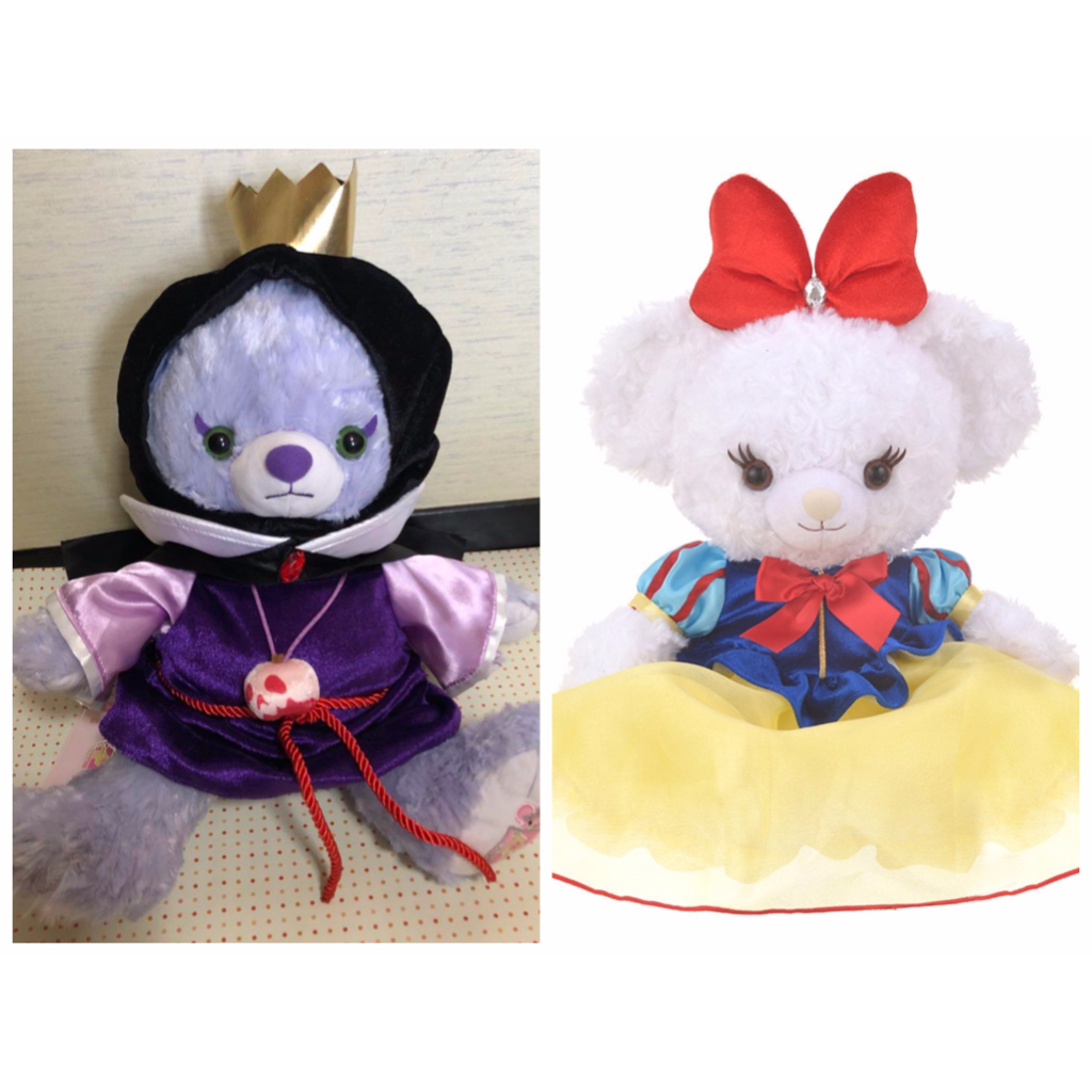 絕版 稀有 日本迪士尼商店 大學熊 變裝 白雪公主 壞皇后 洋裝 衣服 S 娃娃