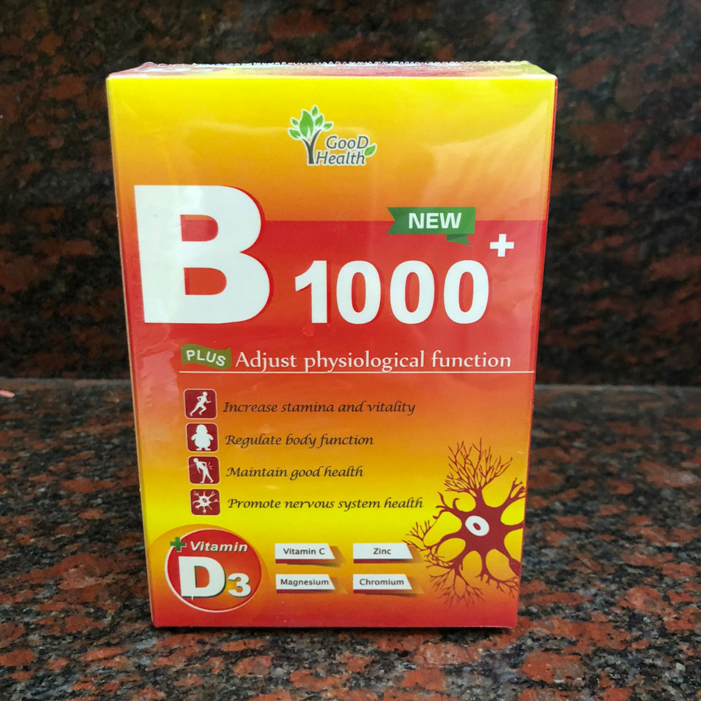 活力 B1000+ 綜合維生素 B群 植物膠囊 60顆/盒