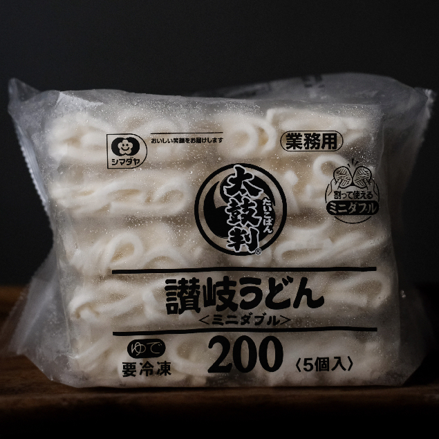 【日和生鮮】日本原裝 太鼓判讚岐烏龍麵 200g*5入 熟凍烏龍麵 炒烏龍麵 烏龍湯麵 居酒屋料理 明太子奶油烏龍麵