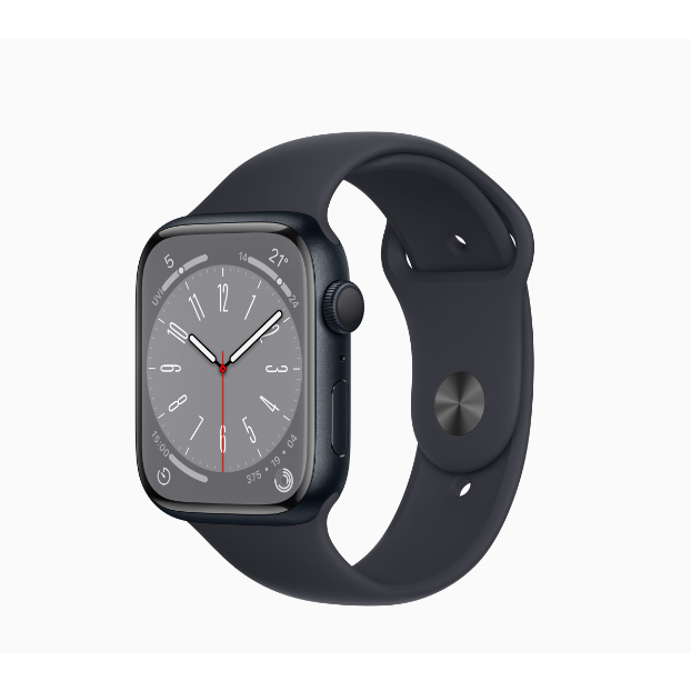 二手 午夜色 s7 Apple Watch Series 7 鋁金屬 45mm GPS 運動表帶 外觀佳無傷 可面交自取