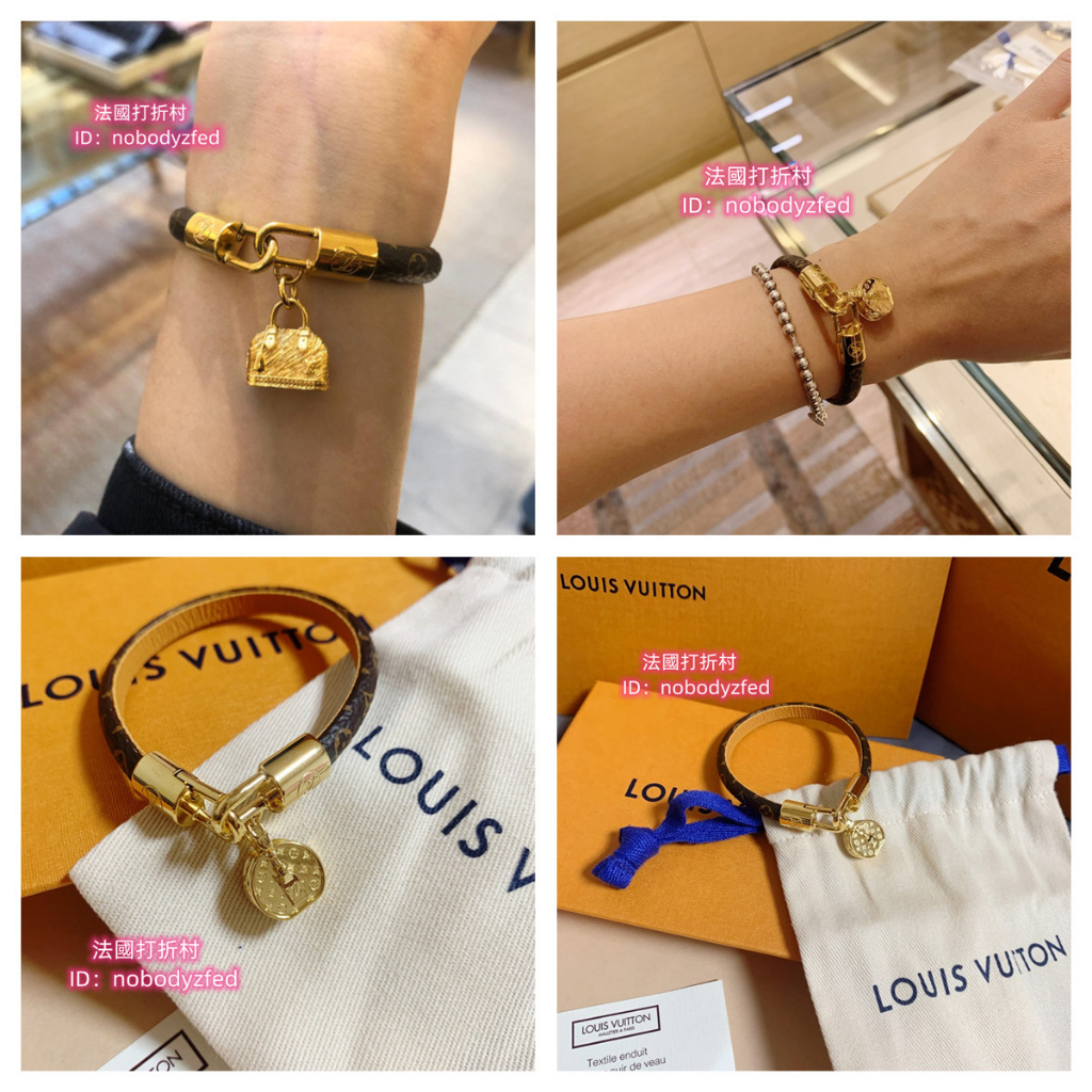 Shop Louis Vuitton MONOGRAM Crazy in lock bracelet (M6451E, M6451F