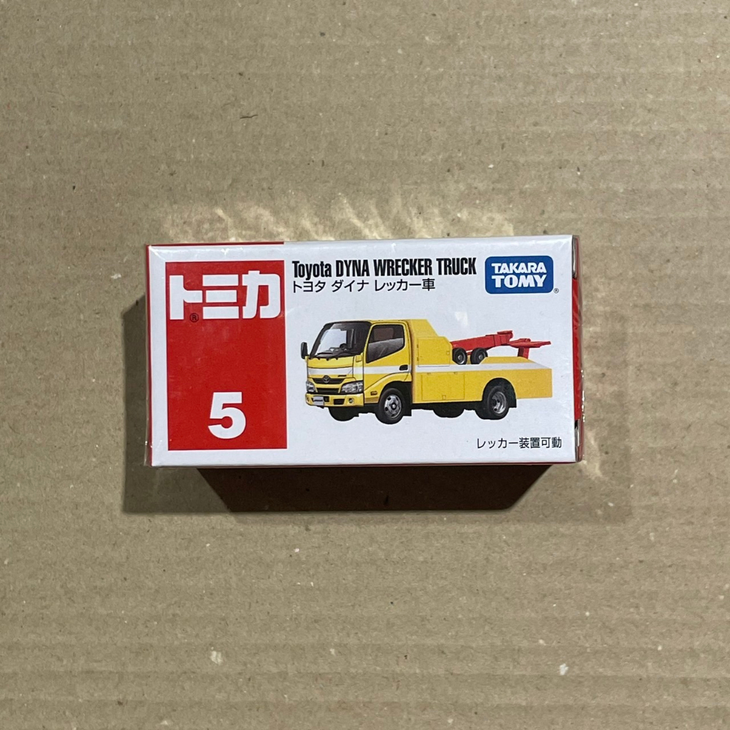 &lt;熊葛&gt; 全新正版現貨 TOMICA 多美 豐田 TOYOTA 拖吊車 No. 5 工程車 紅白盒