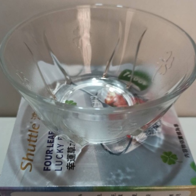 幸運草水晶碗 玻璃碗 水果碗 透明碗 沙拉碗 冰淇淋碗 浩鑫 股東會紀念品